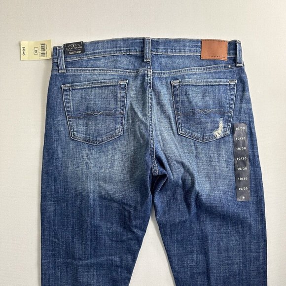 Lucky Brand Women’s Sienna Slim Boyfriend Jeans Size 10/30 Distressed Blue - Picture 4 of 9